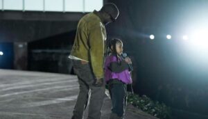 North West Dresses As Ye’s “Dropout Bear” For Halloween