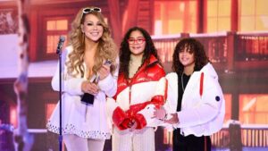 Mariah Carey's Twins Roc and Roe Present Her Chart Achievement Award at 2023 Billboard Music Awards