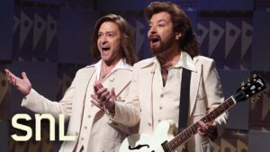 Justin Timberlake & Jimmy Fallon Return With ‘Barry Gibb Talk Show’ After Decade-Long Absence on ‘SNL’: Watch