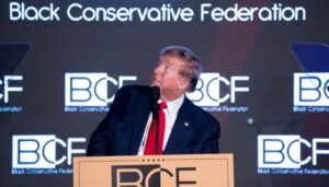 Super Saiyan Racist Trump Claims Indictments Reason Black Voters “Embraced” Him