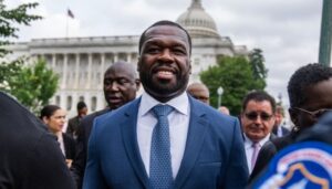 50 Cent Visits Capitol Hill To Lobby On Behalf Of Black Liquor Companies, X Upset That He Flicked It Up With The Opps