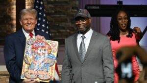 Orange Felon Donald Trump’s Blacks For Trump Event In Detroit Packed With White Folks