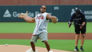 Ludacris Brings Back Giant Arms To Throw First Pitch At Braves Game
