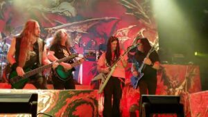 Watch guitar prodigy Maya Neelakantan join Testament on stage