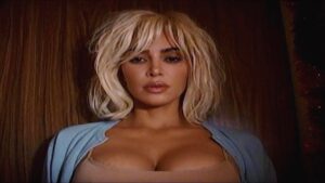 Kim Kardashian Crawls Through Christmas Chaos in Video For Travis Barker-Produced ‘Santa Baby’ Cover