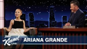 Watch Ariana Grande Sing Lyrics She’s Never Seen Before on ‘Kimmel’: ‘I’m a Human Baby Carrot’