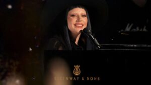 Watch Lady Gaga debut LA wildfires-inspired new song ‘All I Need Is Time’ at FireAid